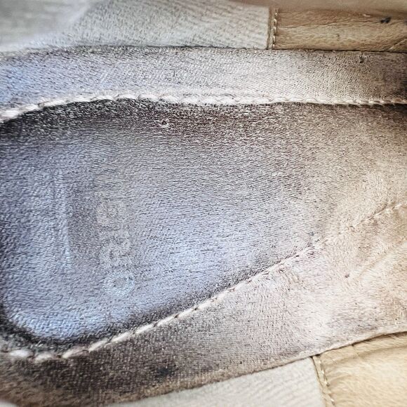 Earth Rapid Teddy Blue Suede Leather Strappy Boho Natural Loafers Shoes Size 10M - Picture 7 of 8